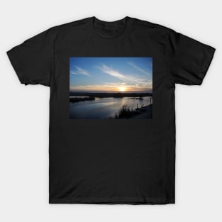 Breathtaking sunset in Danube Delta, Romania, in a summer day T-Shirt